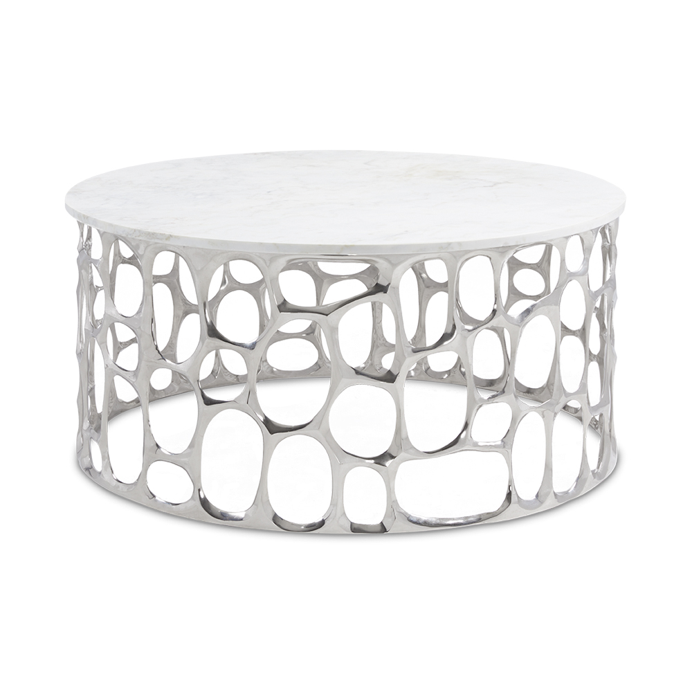 Mario Coffee Table with Marble Top